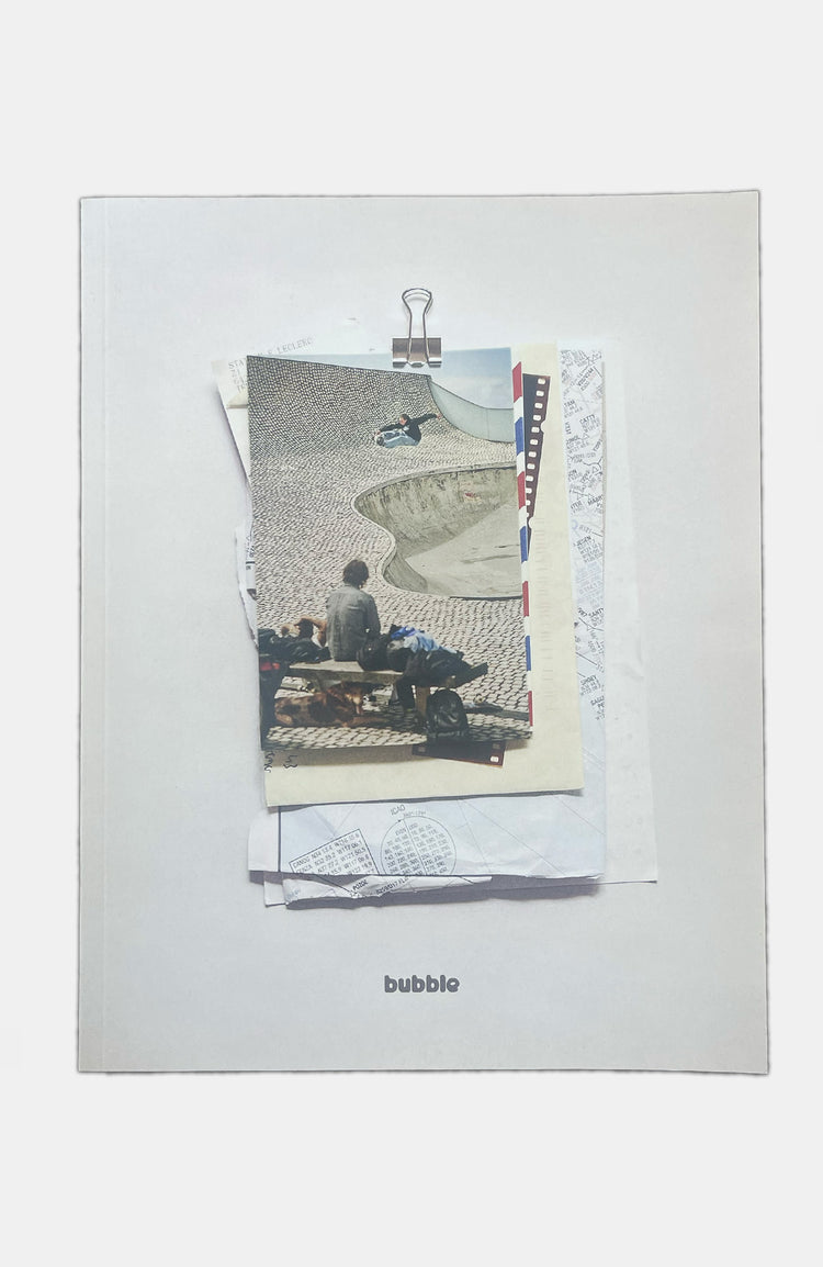 Produktfoto von skateboarding magazin "BUBBLE" auf weißem hintergrund