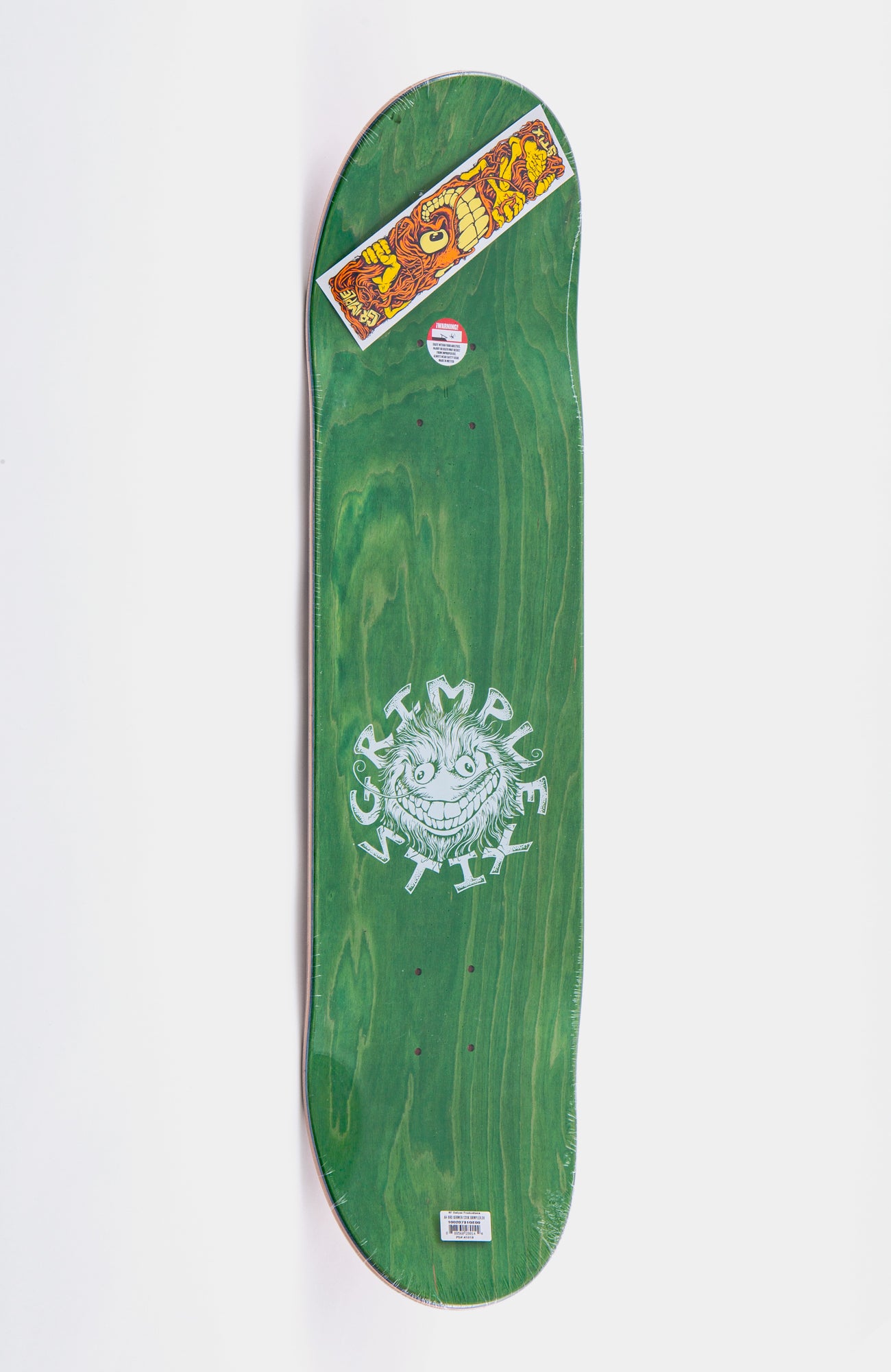Grimple Stix Skateboard Deck mit grünem Veneer