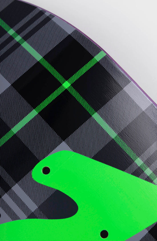 Plaid - Neon green, medium
