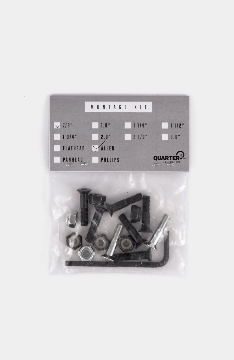 Hardwareset für Skateboards. 7/8 inch mit gratis Inbus