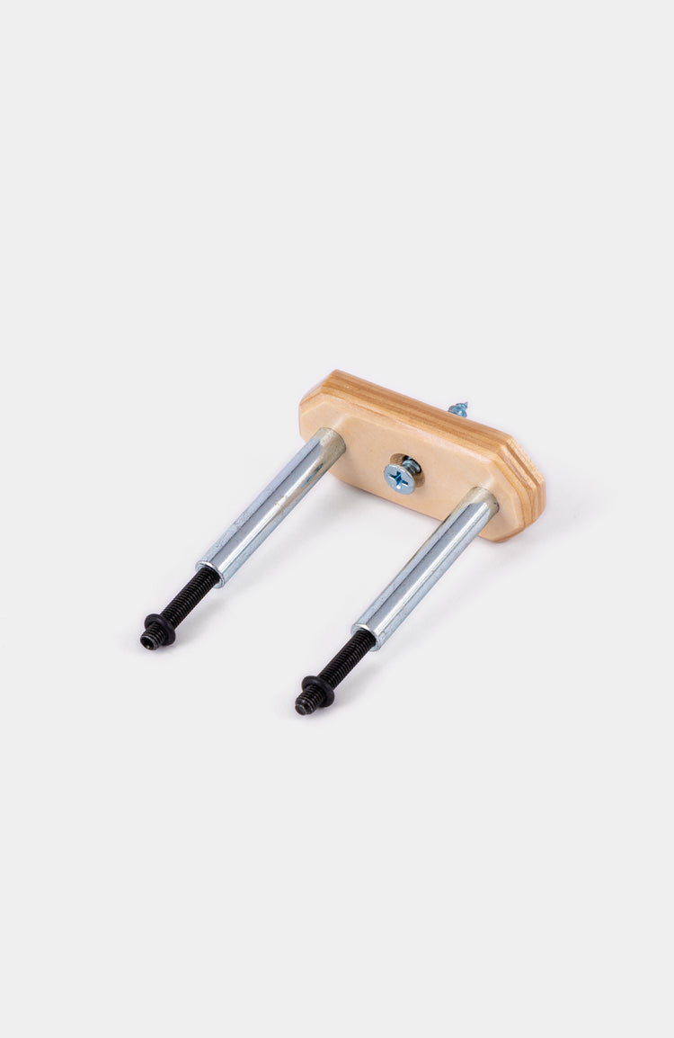 Elegante Skateboard Wandhalterung aus Metall und Holz inklusive sSchraube und Dübel zu sofort Montage