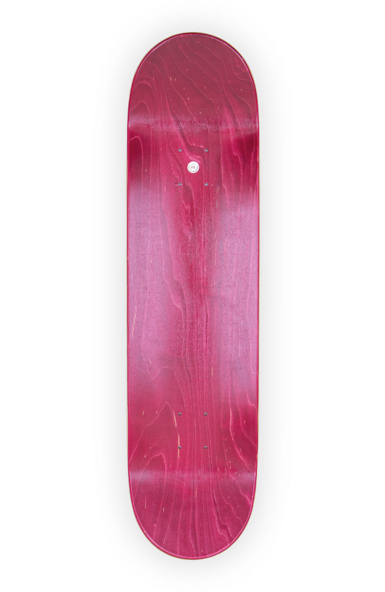 Oberseite rotes deep concave skateboard deck große 8.25“