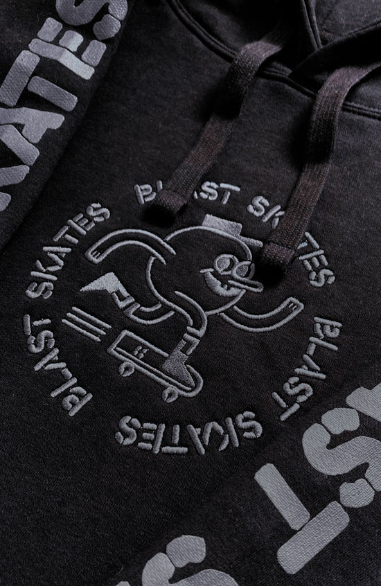 SWEAT À CAPUCHE AVEC LOGO AU POCHOIR