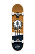 skateboard von inpeddo, mit einem abstrakten Wald-design in holz-Farben