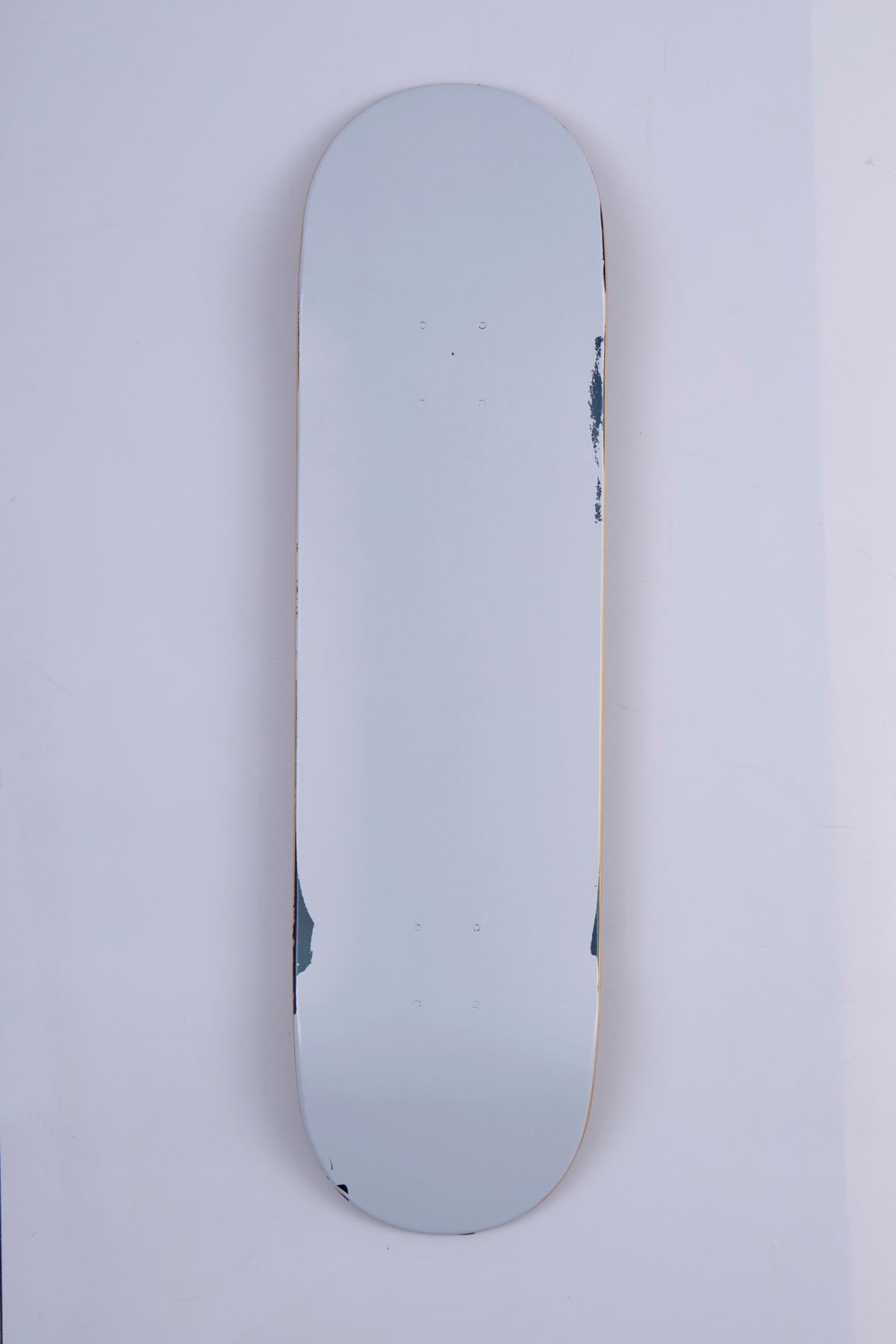 B-Stock Deck 8.5” - FS - White over Blue Holo with Peeling Paint