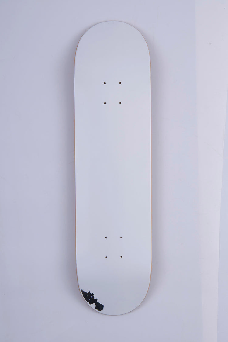 B-Stock Deck 8.25” - MC - White over Silver with Peeled Patch