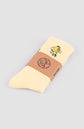 EMBROIDERED MASCOT SOCKS, Soft Yellow 