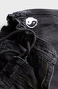 YIN YANG PANTS - Black washed Denim