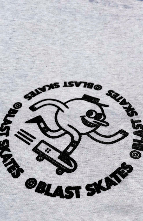 CLASSIC ROUND LOGO T-SHIRT - ASH