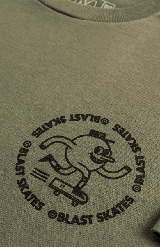 CLASSIC ROUND LOGO T-SHIRT - MOSS