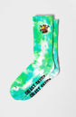 EMBROIDERED ACID BLASTER SOCKS, Tie Dye