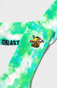 EMBROIDERED ACID BLASTER SOCKS, Tie Dye