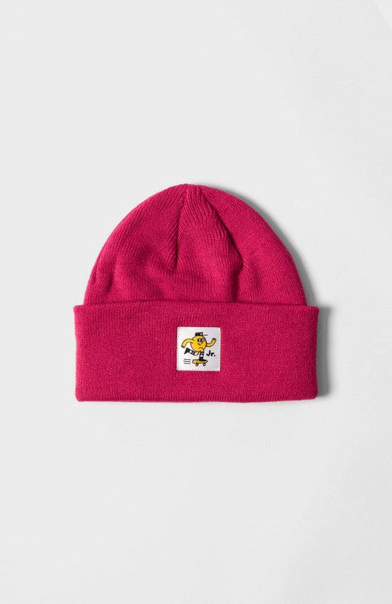 KIDS PINK MASCOT LOGO BEANIE
