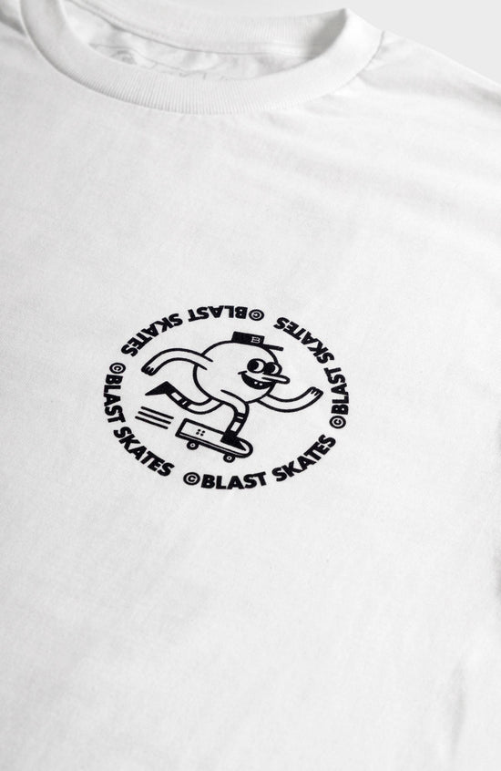 MASCOT STUNTS LOGO T-SHIRT - WHITE