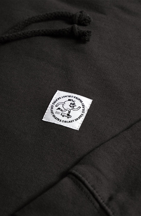 ROUND LOGO HOODY - CHARCOAL