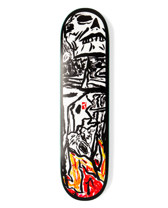 Burning Skull Frame (Med. concave)