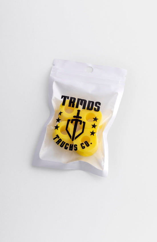 Bushings, Longboard, cone + barrel, 85A (lemon yellow)