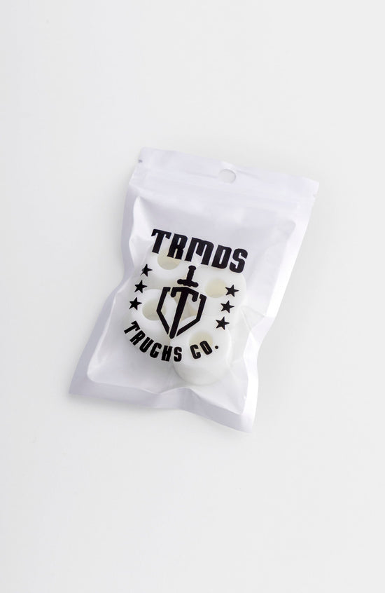 Bushings, Longboard, cone + barrel, 90A (white)