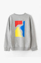 Color Logo Crewneck - heather grey