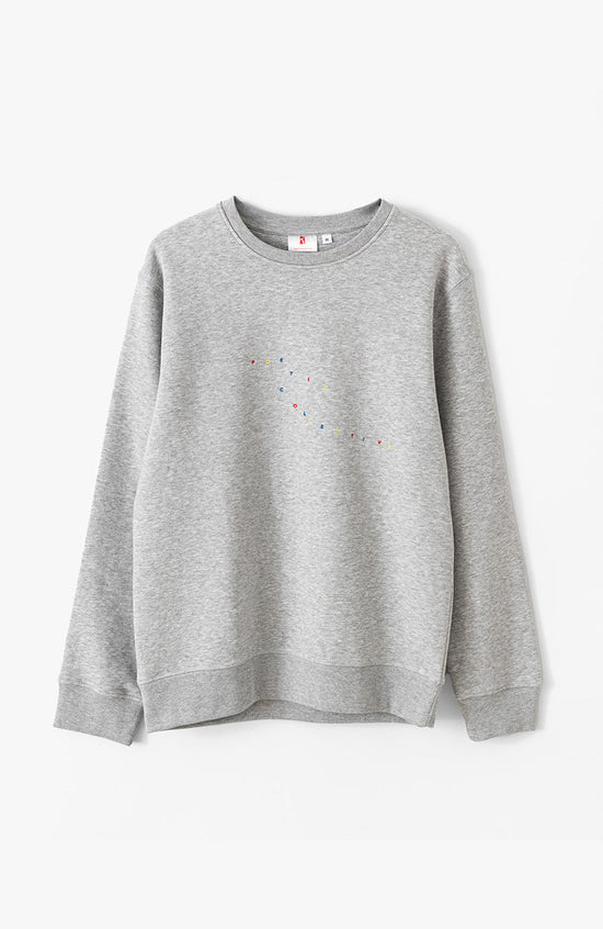 Color Logo Crewneck - heather gray