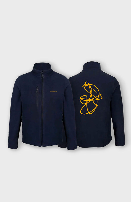 Doodle Fleece - Navy / Yellow