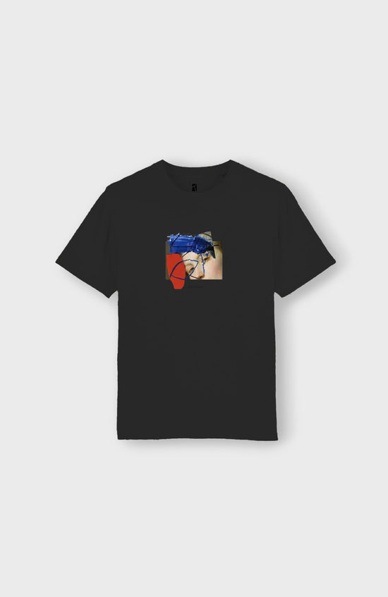 Half on Half T-shirt - Black