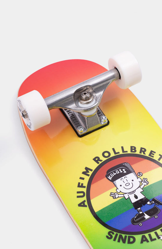 Skateboard für Kinder mit Kork der Marke Loomi. Loomi und Kollos Kinder Skateboard