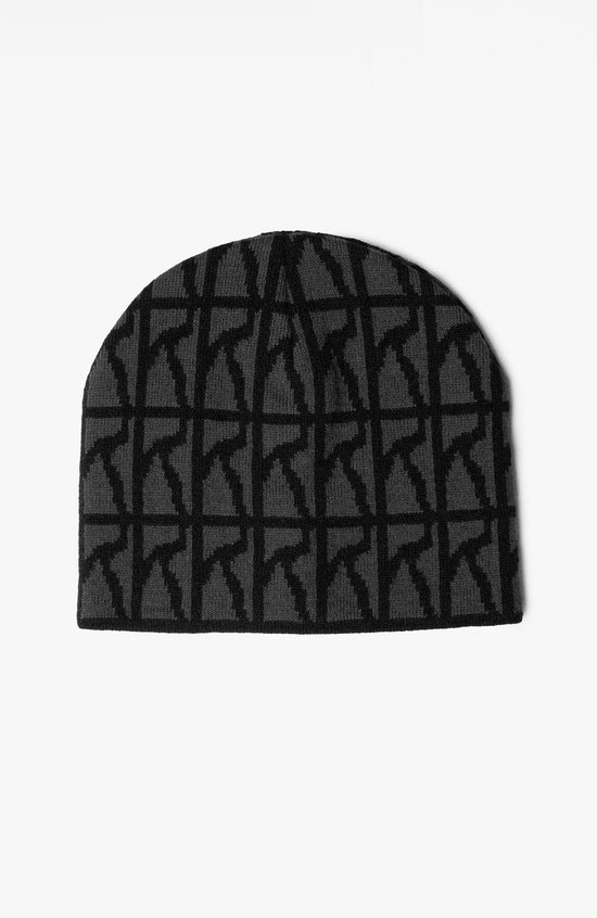 Logo repeat pattern beanie