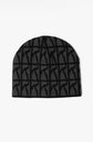 Logo repeat pattern beanie