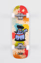 Kids Skateboard with little artist cat graphic
