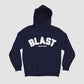 PUFF PRINT BLAST HOOD - NAVY