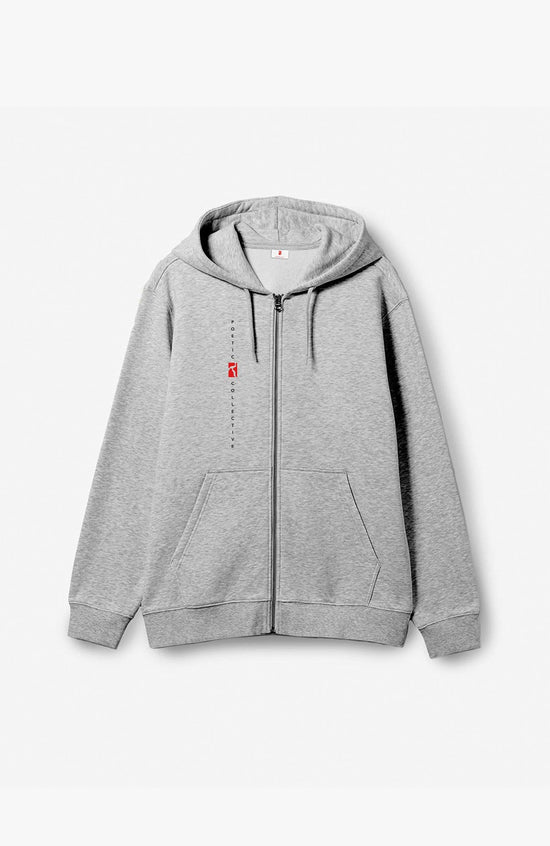 Zip Hoodie - Heather grey