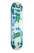 Inpeddo Skateboards Peace Graphic with leaves. Light Blue veneer color is shining through.