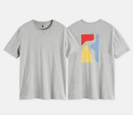 Color logo T-shirt - Heather gray