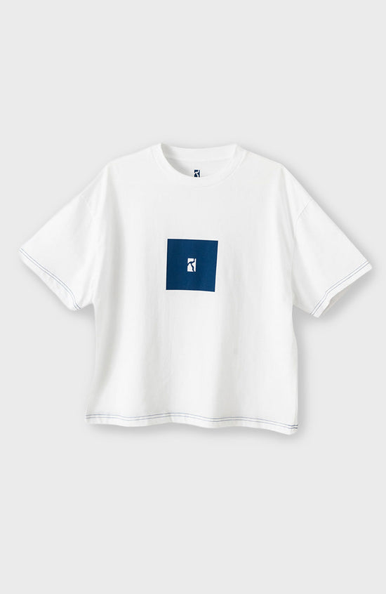Premium Box T-Shirt - white / navy