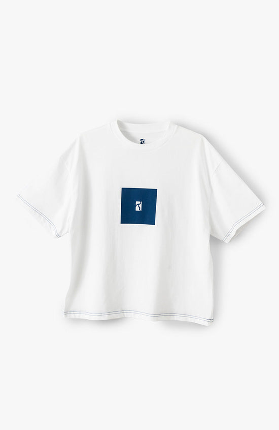 Premium Box T-Shirt - white / navy