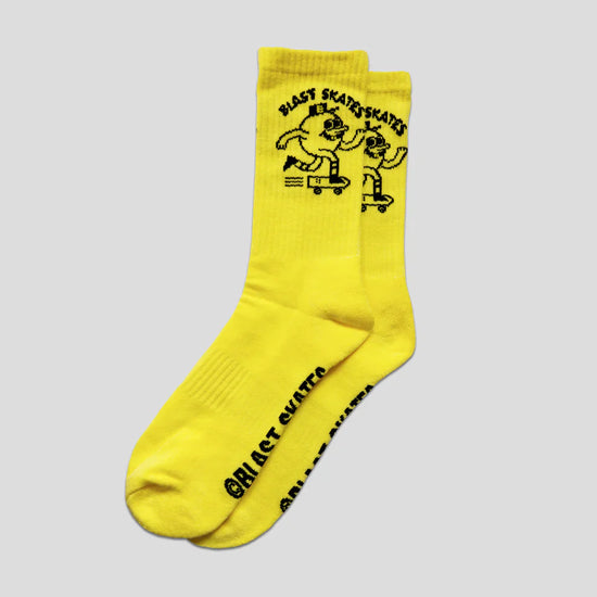 CHAUSSETTES LOGO CREW, Jaune Classique