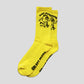 CHAUSSETTES LOGO CREW, Jaune Classique