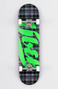 Plaid - Neon green, Skateboard Royal Complete