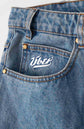 Baggy Fit Pants - Washed indigo