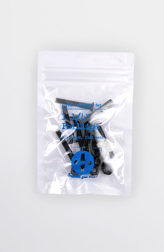 1 1/4" Montageset - Kreuz, all black