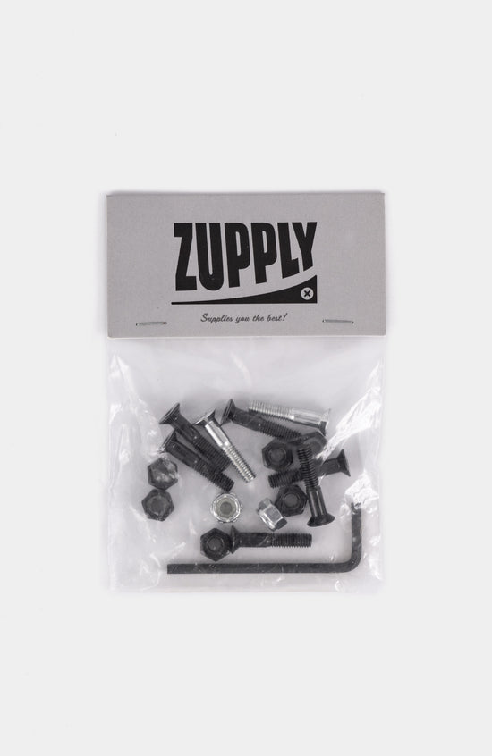 1" Montageset - Innensechskant, black/silver