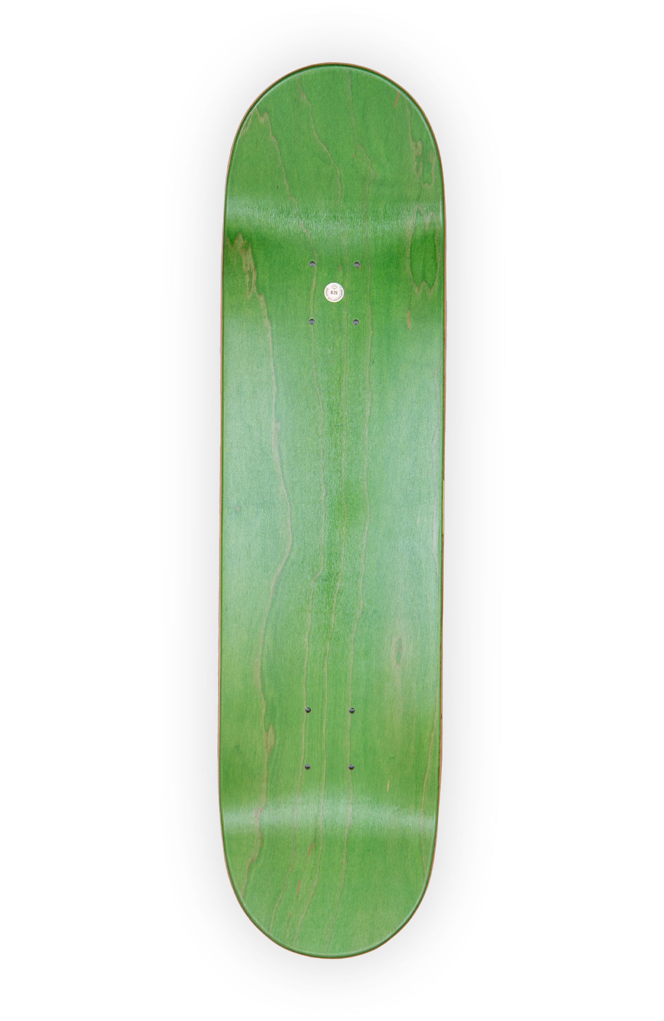 oberseite von einem medium concave skateboard deck, grün, größe 8,25