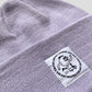 PURPLE ROUND LOGO BEANIE