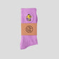 CHAUSSETTES MASCOTTE BRODÉES, Lilas 