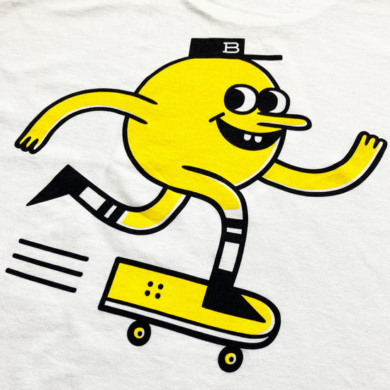 T-SHIRT CLASSIQUE AVEC LOGO MASCOTTE - BLANC