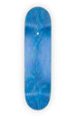 oberseite von einem blauen medium concave skateboard deck in 8.5