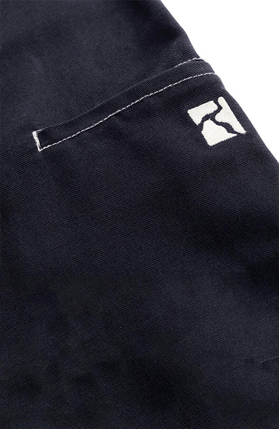 Painter Pants - Canvas black w. white seams