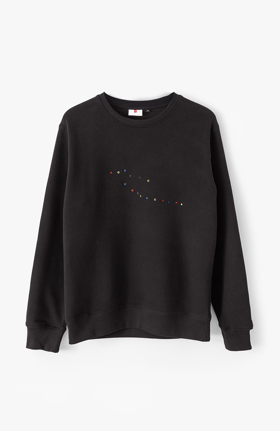 pullover von der marke Poetic Collective, minnt feinem, bunten stick