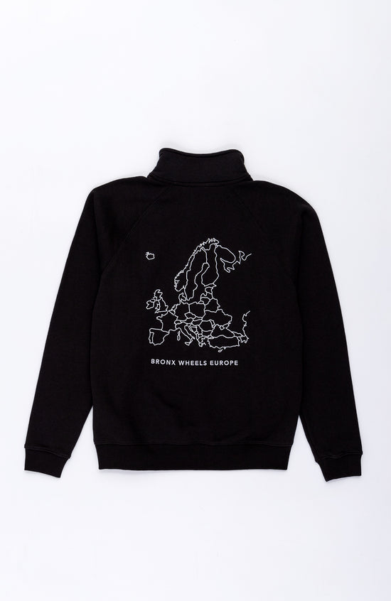 Europe zip neck sweater